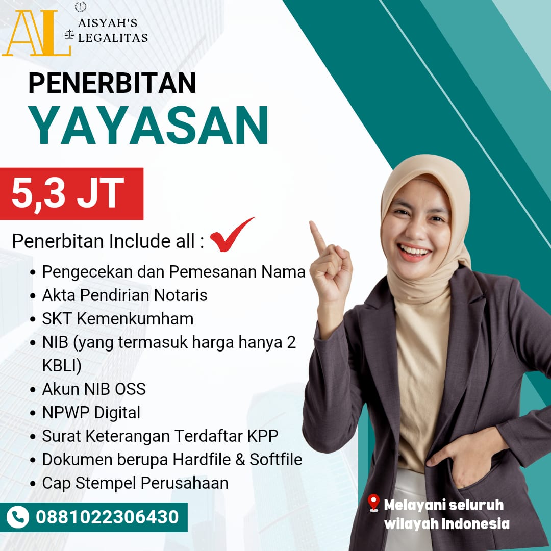 PENDIRIAN YAYASAN